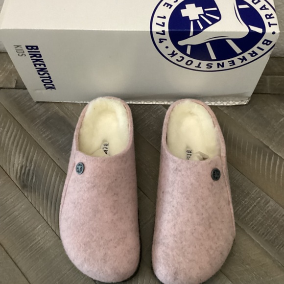 BIRKENSTOCK Kids' Zermatt Genuine Shearling Lined Slipper, size 3-3.5US … - Picture 7 of 10
